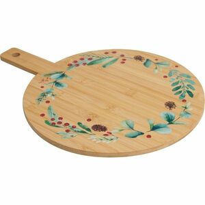 Koszorú II karácsonyi bambusz tálalódeszka kép