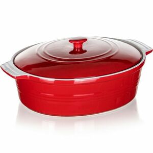 Banquet Culinaria Red foma ovális sütőedény fedéllel 3, 6 l, 3, 6 l kép