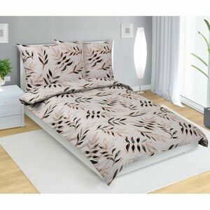 Bellatex Leaf pamut ágyneműhuzat szürke, 140 x 220 cm, 70 x 90 cm, 140 x 220 cm, 70 x 90 cm kép