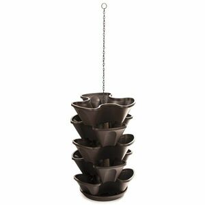 5 részes felakasztható virágpiramis – barna, 53 cm kép