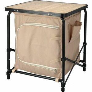 Kempingasztal tárolóhelyekkel 48 x 48 x 53 cm kép