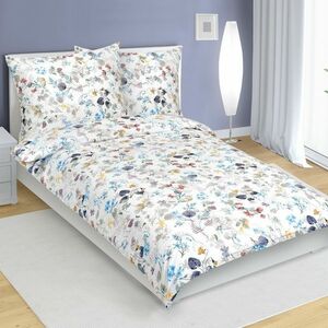 Bellatex Blossom pamut ágyneműhuzat kék, 140 x 200 cm, 70 x 90 cm, 140 x 200 cm, 70 x 90 cm kép