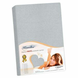 Bellatex frotté lepedő közepes szürke, 90 x 200 cm kép