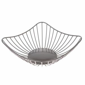 Fém tál négyzet alakú, szürke kép