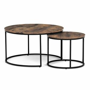 Konferenciaasztalok szett, régi fa, 2 db kép