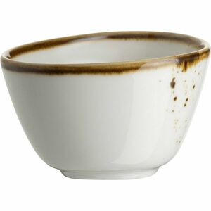 Mäser Ovális tál Pintar White barna pöttyökkel 7 x6 cm, S kép