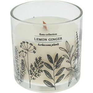 Flora Collection, Lemon Ginger illatgyertya, 10 x 10 cm kép