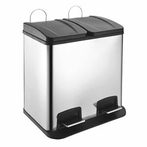 DUO rozsdamentes acél kosár, 2 x 20 l, 40 l kép