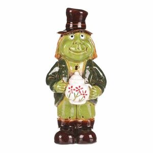 Kerti dekoráció Álló vízilovacska, kerámia, 9 x 9x 24 cm, 24 cm kép