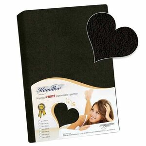 Bellatex frotté lepedő, fekete, 90 x 200 cm kép