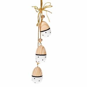 Fa felakasztható pöttyös, tojások, 3 db kép