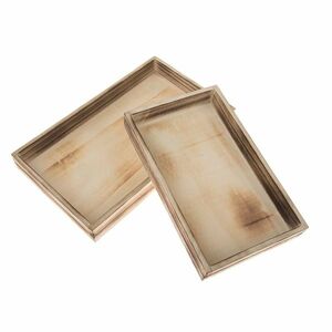 Firry fa tálca szett, 2 db, világosbarna kép