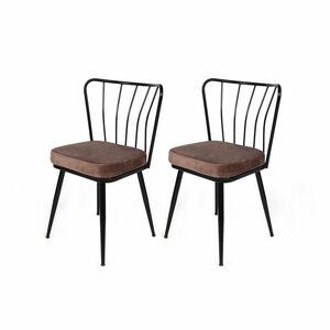 Yildiz Light Brown and Black étkezőszékek, 2 db, 2 db kép