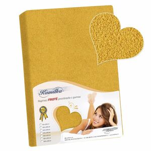 Bellatex Kamilka frottír lepedő mustár színű, 180 x 200 cm, 180 x 200 cm kép