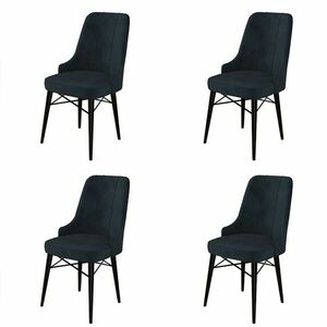Pare Anthracite and Black étkezőszék szett, 4 db, 4 db kép