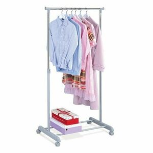 Ruhatartó állvány, króm/szürke, 83 x 164 cm kép