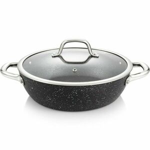 Tescoma Mély serpenyő fedovel PRESIDENT Stone 26 cm átmérőjű, 26 cm kép