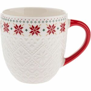 Porcelánový hrnek Pletený květ 630 ml kép