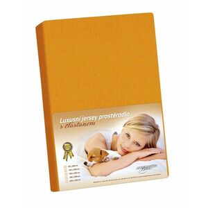 Jersey lepedő elasztánnal, narancssárga, 90 x 200 cm kép