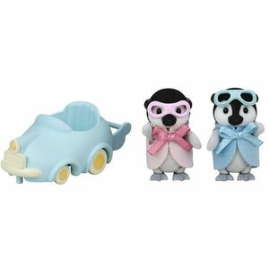 Sylvanian Families Baby Penguins ikrek autóval kép