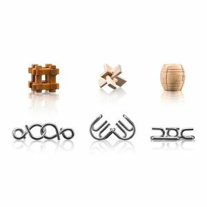 Népszerű Fém-fa logikai játék, 6 darabos készlet kép