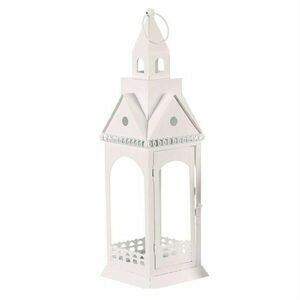 Fém lámpa Templomtorony, magasság 46 cm, fehér kép
