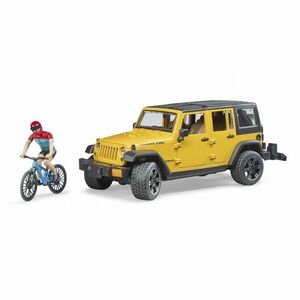 Bruder 2543 Jeep Wrangler Rubicon Unlimited hegyi kerékpárral és kerékpárossal, 3 db-os kép