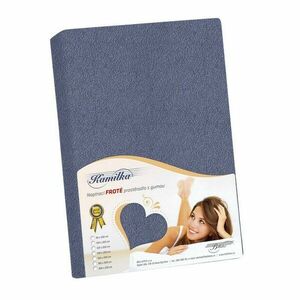 Bellatex frottír lepedő magas matrachoz szürkéskék, 180 x 200 + 40 cm kép