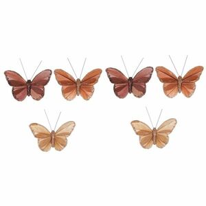 Pillangókészlet kapcsokkal, 6 db dobozban, vegyesszínekben kép