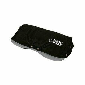 New Baby Fleece babakocsi kesztyú, fekete - szürke kép