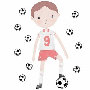 Bayo Labdarúgó falmatrica, piros kép