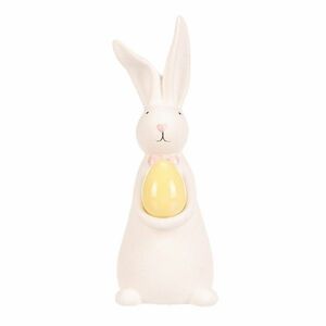 Húsvéti dekoráció Nyuszi s sárga tojással, 8 x 7 x19 cm kép