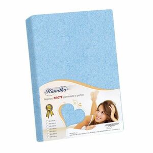 Kamilla frottír lepedő, világoskék, 90 x 200 cm kép