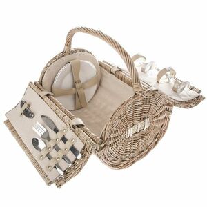 Cylinder fonott piknikkosár 2 fő részére kép