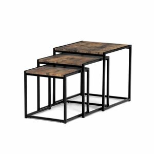 Konferenciaasztalok szett, régi fa, 3 db kép