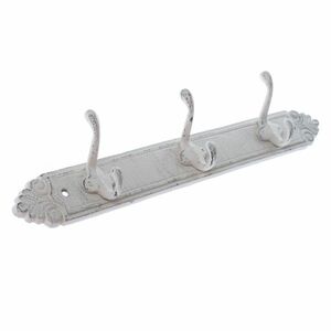 Öntöttvas akasztó Enfeite fehér, 43 x 7 cm kép