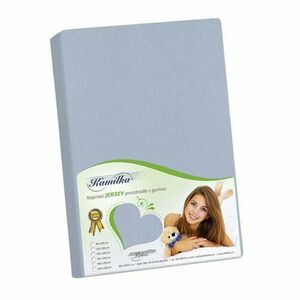 Bellatex Kamilka Jersey lepedő magas matrachoz szürke, 180 x 200 cm kép