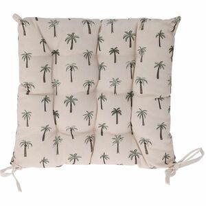 Pálmák steppelt ülőpárna bézs, 40 x 40 cm kép