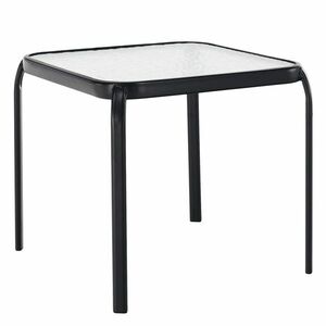 Kerti kézi asztal, acél/kemény üveg, RAMOL kép