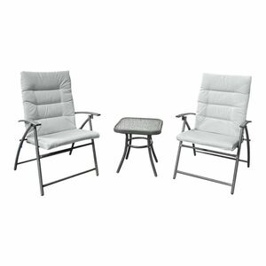 Kerti szett 1+2, szürke/sötét szürke, MUSON kép