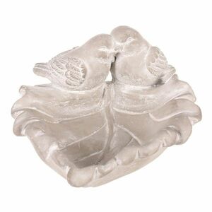 Beton madáretető, levél alakú, szürke, 21 x 17 x 9cm kép