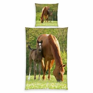 Herding Gyermek pamut ágynemű Horse , 135 x 200cm, 80 x 80 cm kép