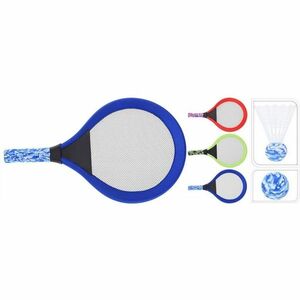 Nyári tenisz szett, 2 ütő, szivacslabda és tollaslabda, vegyes színekben kép