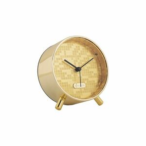 Karlsson 6004GD design ébresztőóra arany, átmérő11 cm kép