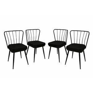 Yildiz Black and Black étkezőszék szett, 4 db, 4 db kép