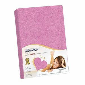 Kamilla frottír lepedő, rózsaszín, 90 x 200 cm kép