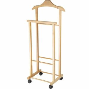 Compactor Hector 2 ruhaállvány kerekeken , világos fa kép