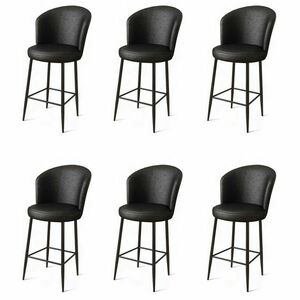 Uras Black and Black bárszék szett, 6 db, 6 db kép