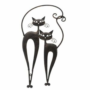 Macskák fém fali dekoráció , magasság 55, 5 cm kép