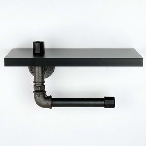 Toalettpapír tartó Boruraf 239, fekete/ezüst kép